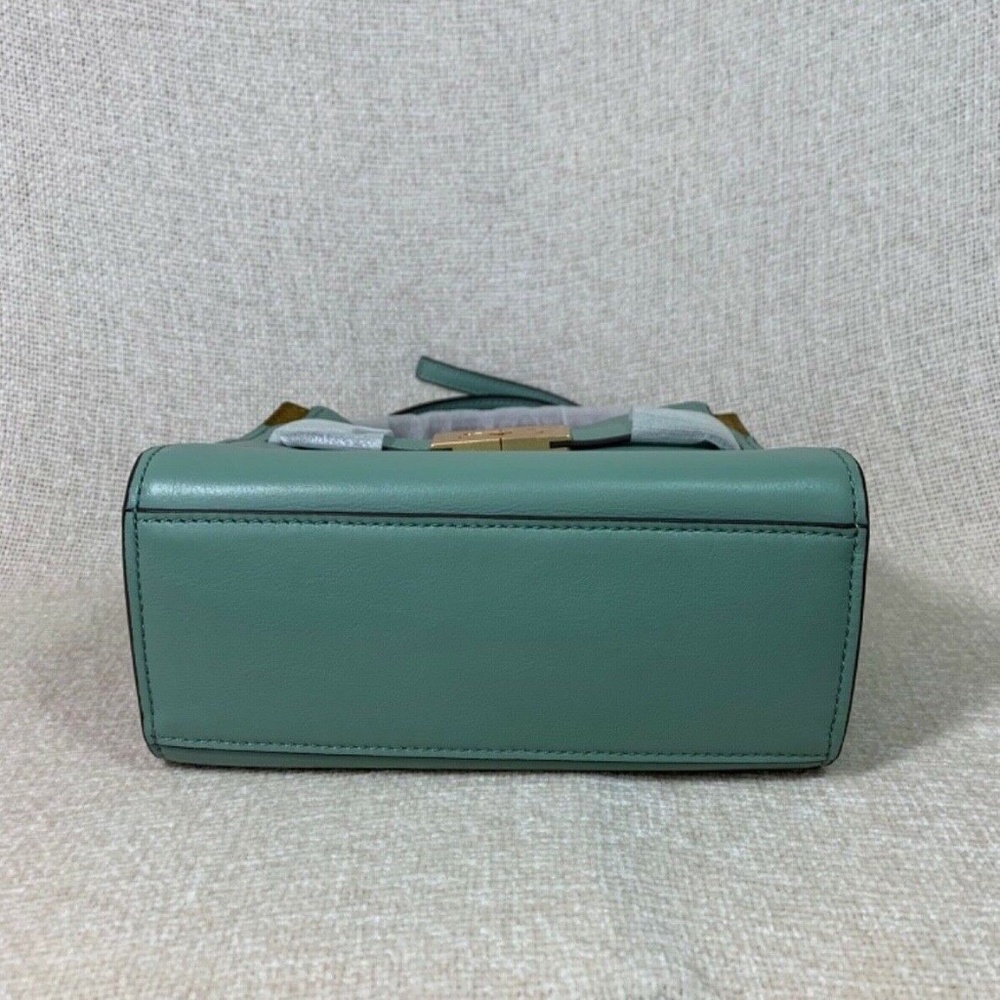 NEW Tory Burch Lee Radziwill Rivulet Blue Leather Petite Double Bag/Shoulder Bag - Picture 7 of 15